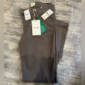 *NWT* DL1961 Boys Brady Slim Pants Size 16 (Stone Grey)